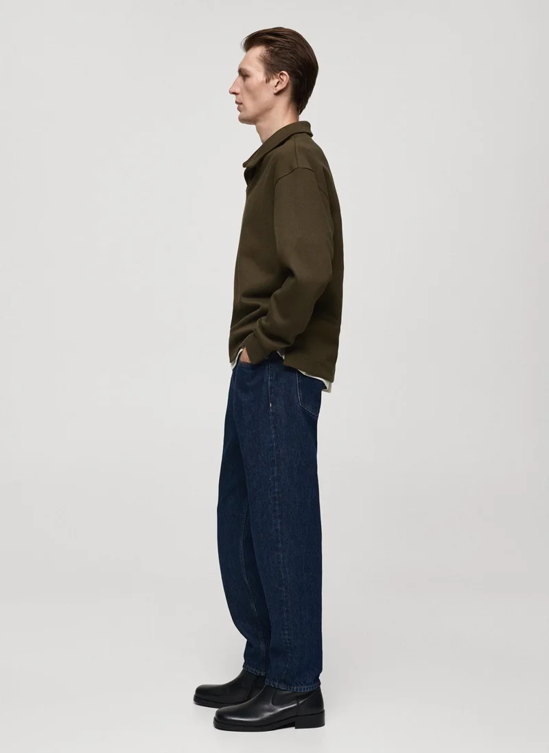 Mango Man Casual Relaxed Fit Sweatshirt