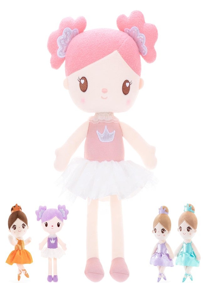 Gloveleya Baby Girl Gifts Rag Doll Soft Plush Candy Girl Pink 15" with Gift Bag - Image 1