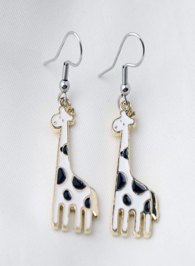 FEELMEM Giraffe Earrings Cute Giraffe Gift Giraffe Animal Earrings Jewelry for Giraffe Lover and Women (Giraffe Earrings) - Image 2