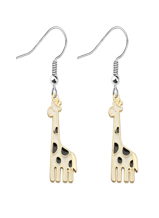FEELMEM Giraffe Earrings Cute Giraffe Gift Giraffe Animal Earrings Jewelry for Giraffe Lover and Women (Giraffe Earrings) - Image 1