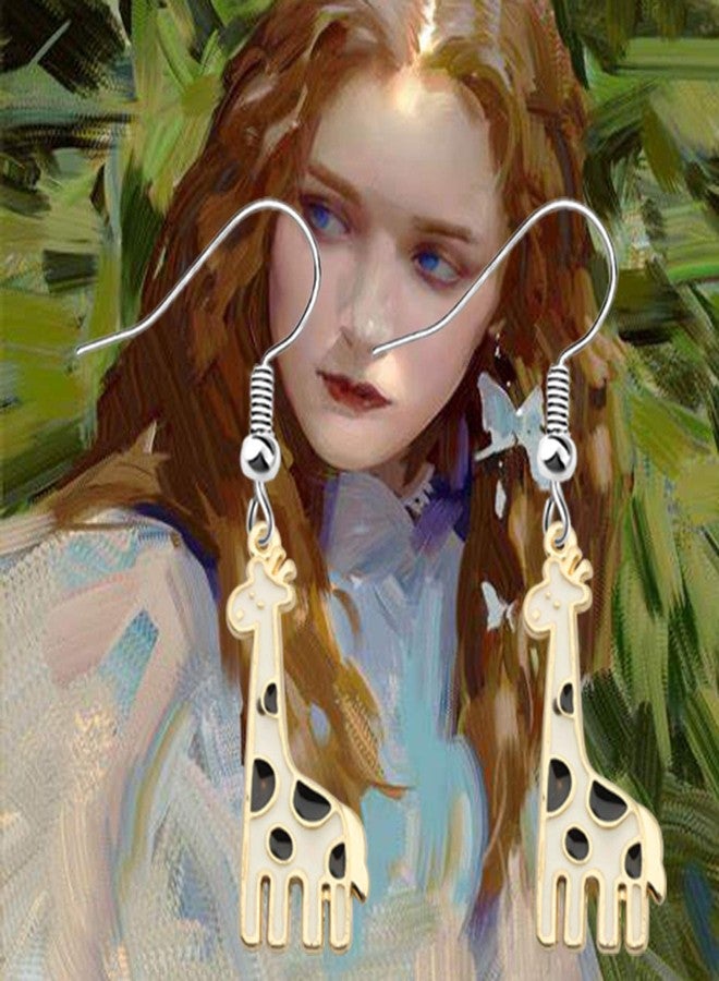 FEELMEM Giraffe Earrings Cute Giraffe Gift Giraffe Animal Earrings Jewelry for Giraffe Lover and Women (Giraffe Earrings) - Image 4
