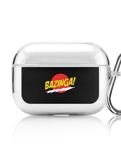 Stylizedd Classic Clear printed Case for Apple AirPods Pro 2nd Generation Thin Transparent Cover [Designed for Apple AirPods Pro 2nd Generation] - Bazinga  - Image 1