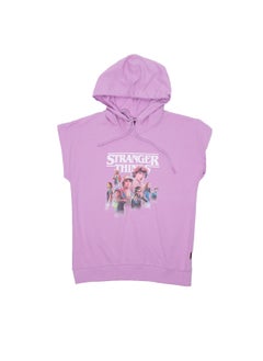 Stranger Things Stranger Things - Girls Sleeveless Hooded Sweat Top  - Image 1