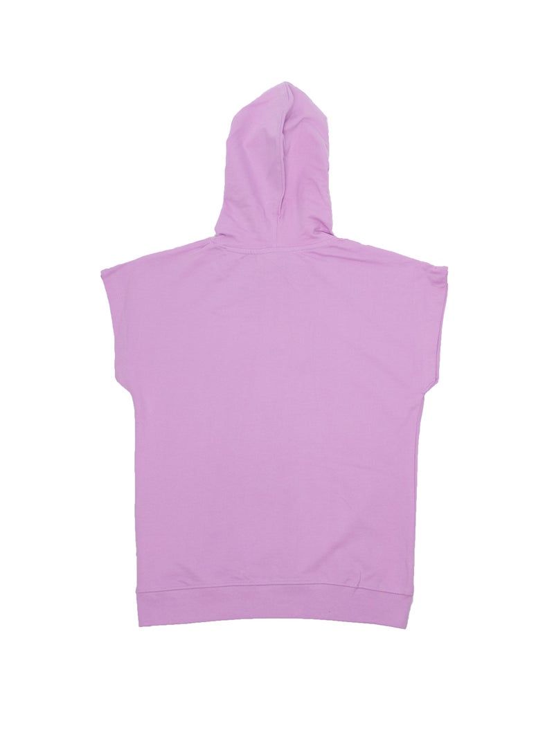 سترانجر ثينكينج بلوزة بغطاء رأس بدون أكمام للبنات من سترينجر ثينجز - Image 4