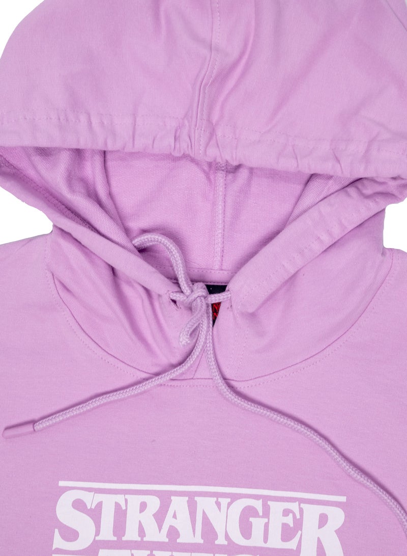 سترانجر ثينكينج بلوزة بغطاء رأس بدون أكمام للبنات من سترينجر ثينجز - Image 3