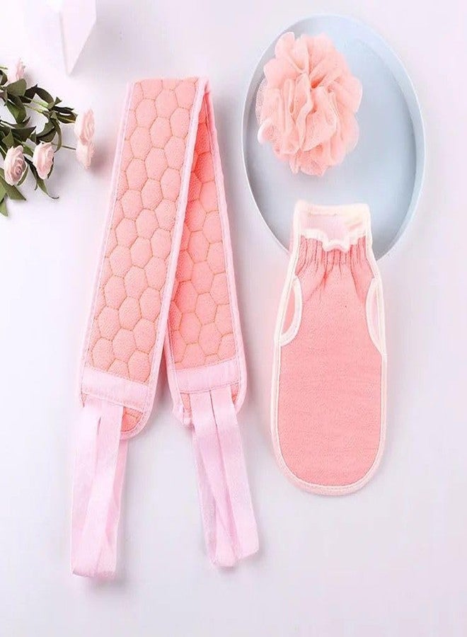 MVM Enterprise Luxury Loofah Combo Set - Loofah for Bathing - Body Scrubber for Dead Skin - Exfoliating Gloves - Bathing Accessories for Men & Women - Body Dust Remover - Image 5