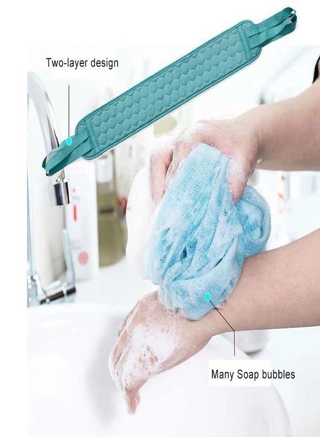 MVM Enterprise Luxury Loofah Combo Set - Loofah for Bathing - Body Scrubber for Dead Skin - Exfoliating Gloves - Bathing Accessories for Men & Women - Body Dust Remover - Image 4