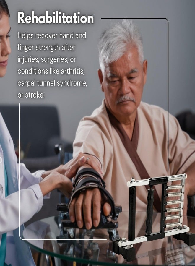Physiogears Finger Grip Exerciser Metal Spring Finger Exerciser Hand Gripper Used in Physiotherapy - Image 2