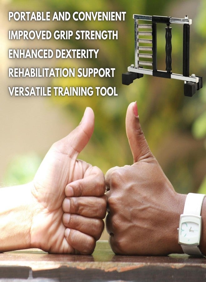 Physiogears Finger Grip Exerciser Metal Spring Finger Exerciser Hand Gripper Used in Physiotherapy - Image 5