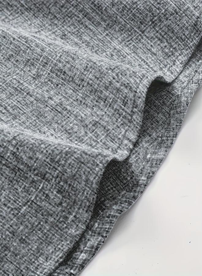 Take Two Grey Textured Spread Collar Casual Shirt - Image 4