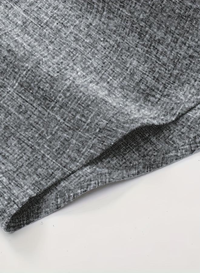 Take Two Grey Textured Spread Collar Casual Shirt - Image 3
