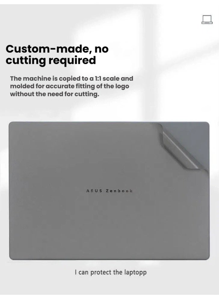 Genetic Laptop Skin for 2025 ASUS ZenBook 14 Air UX3407Q, Dustproof Outer Shell Protective Vinyl Skin - Image 3