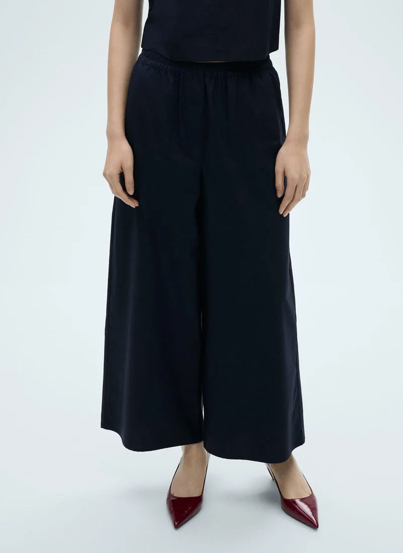 مانجو Casual Cotton Culotte Pants