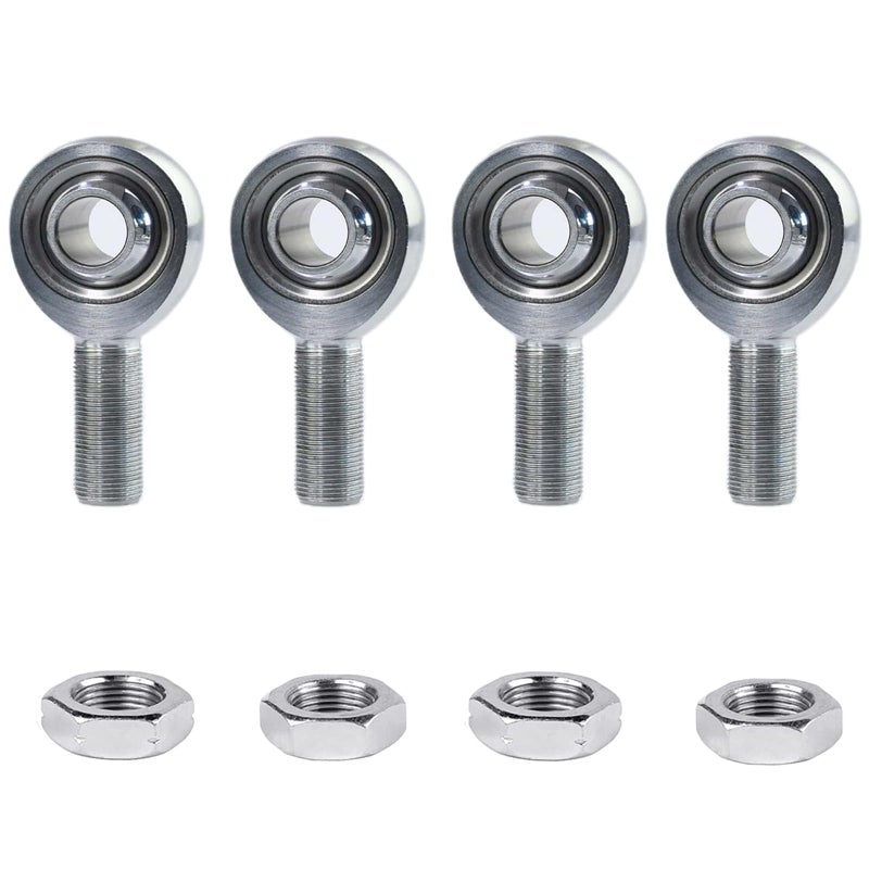 GaiRen 34 Heim Joints Rod End JMX Series 3Piece Heavy Duty 75 Chromoly Joints Panhard Rod End Kit with Jam Nuts 4 Pack