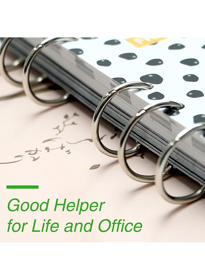 erorex 2 Inch 10 Pack Loose Leaf Binder Rings Nickel Plated Steel Binder Rings Keychain Key Rings Metal Rings For Index Cards Book Ring Ideal For School Home Or Office - Image 4