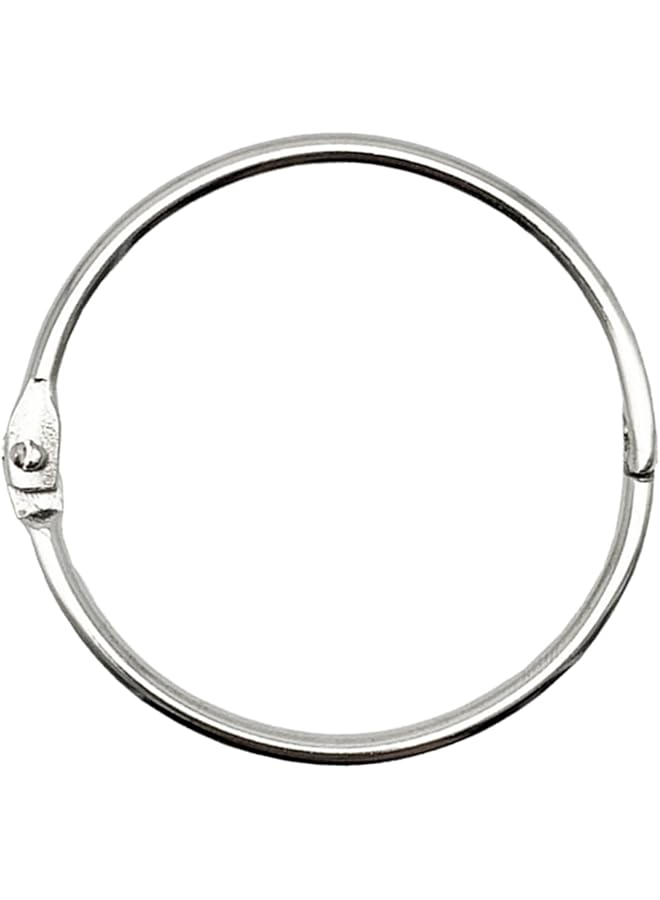 erorex 2 Inch 10 Pack Loose Leaf Binder Rings Nickel Plated Steel Binder Rings Keychain Key Rings Metal Rings For Index Cards Book Ring Ideal For School Home Or Office - Image 1