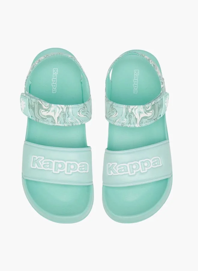 Kappa Girl's Printed Floaters with Hook and Loop Closure