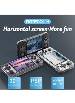 ANBERNIC  RG35XX H Retro Handheld Game Console, 3.5 Inch IPS Screen Linux System Built-in 64G TF Card 5528 Games Support HDMI TV Output 5G WiFi Bluetooth 4.2 (Black)  - Image 2