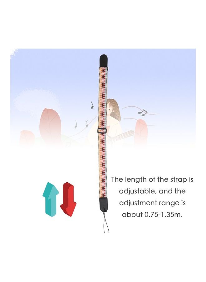 نيبمينينت Adjustable Acoustic Electric Guitar Shoulder Strap - Image 5