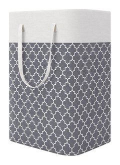 Swift Laundry Basket Hamper Large Collapsible Laundry Hamper with Easy Carry Handles, Freestanding Clothes Hampers for Laundry, Bedroom, Dorm, Clothes, Towels, Toys, 75L, Clover Grey  - Image 1