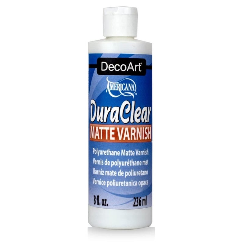 DecoArt DS60-9 American DuraClear Varnishes, 8-Ounce, DuraClear Matte Varnish - Image 1