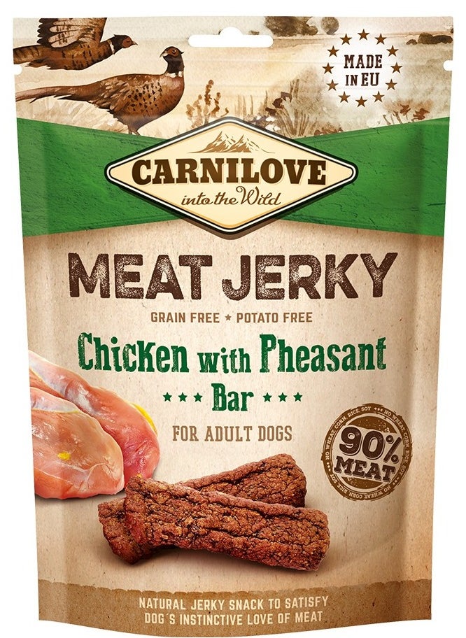 CARNILOVE Carnilove Jerky Snack Chicken with Pheasant Bar 100g 
