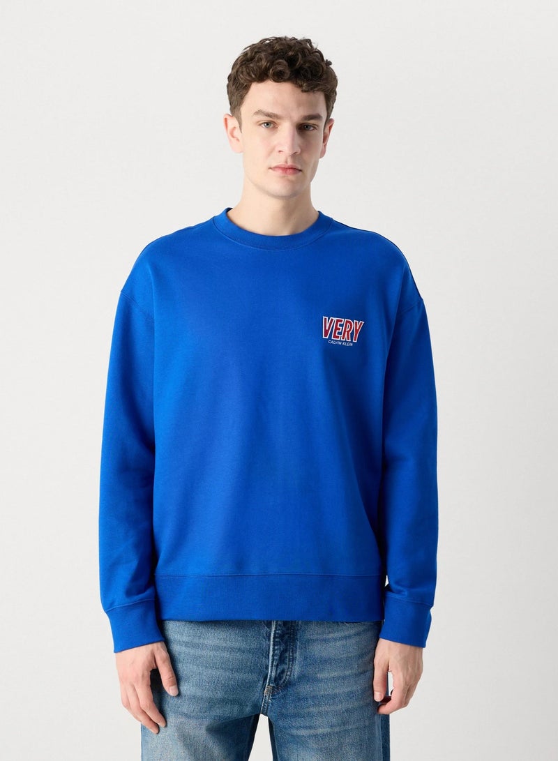 Calvin Klein Jeans Logo Crew Neck Sweatshirt - Image 3