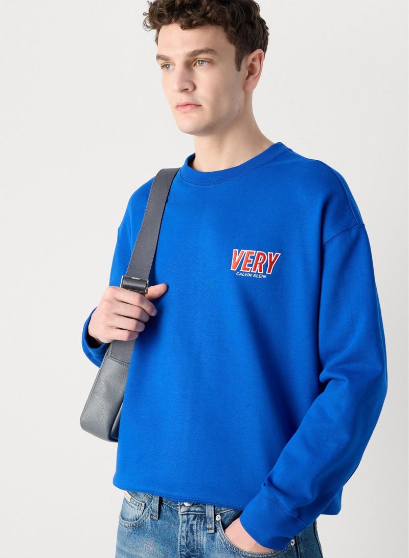Calvin Klein Jeans Logo Crew Neck Sweatshirt - Image 1