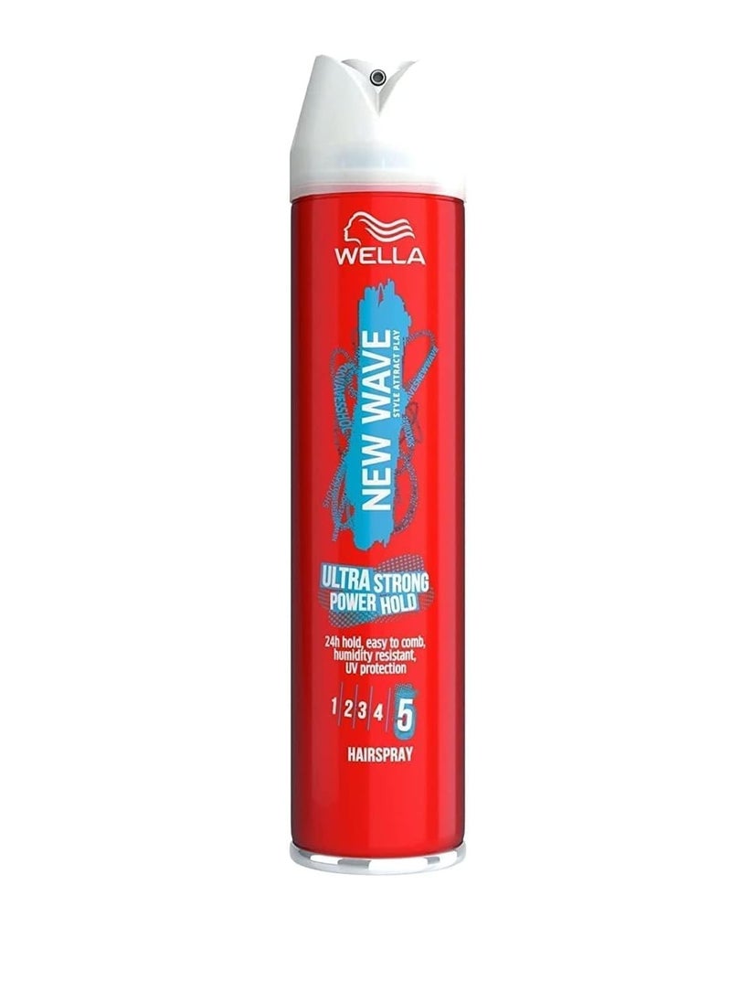 WELLA PROFESSIONAL - New Wave Ultra Strong Power Hold Hairspray 250ml - Image 1