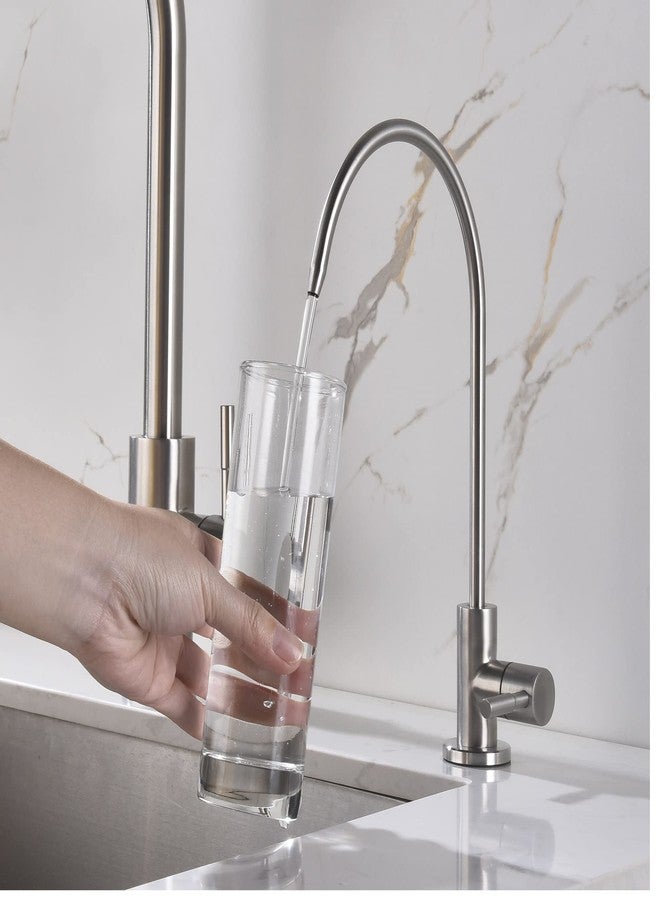 Apaix Drinking Water Faucet Brushed Stainless Steel, Kitchen Water Purifier Faucet for Non-Air Gap Reverse Osmosis Water Filtration System - Image 3