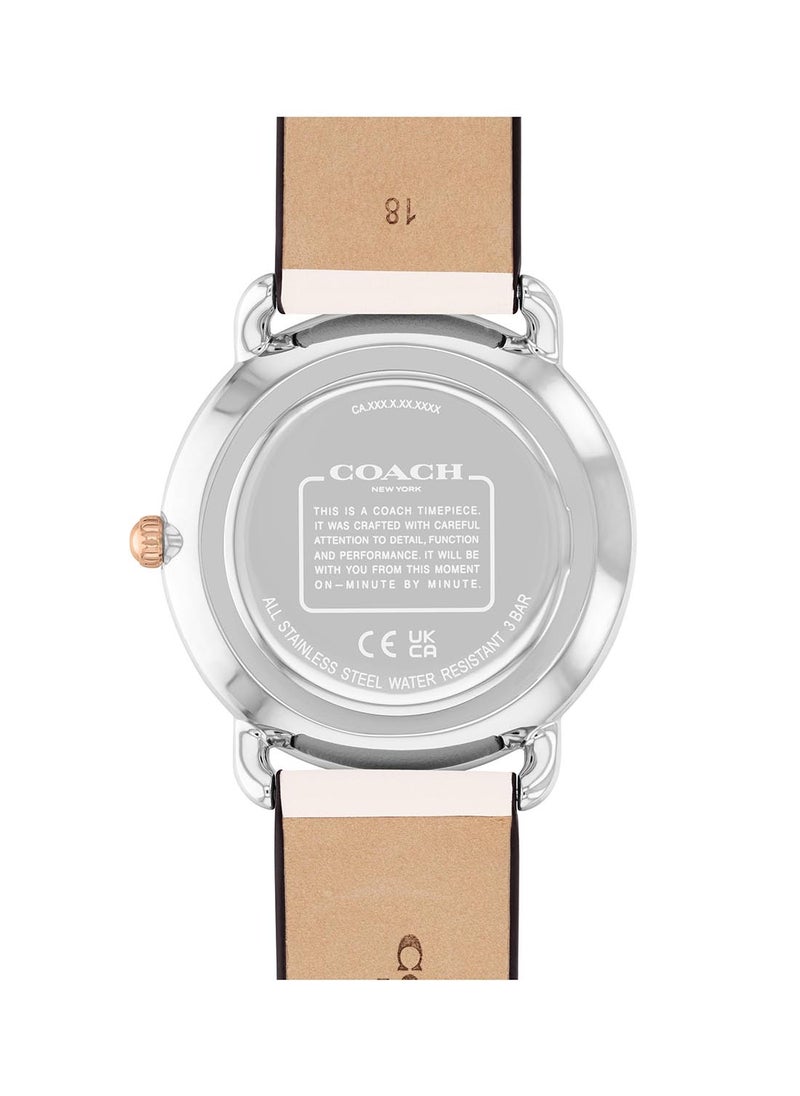 COACH - Women's Analog Round Shape Leather Wrist Watch 14504200 - 36 Mm - Image 1