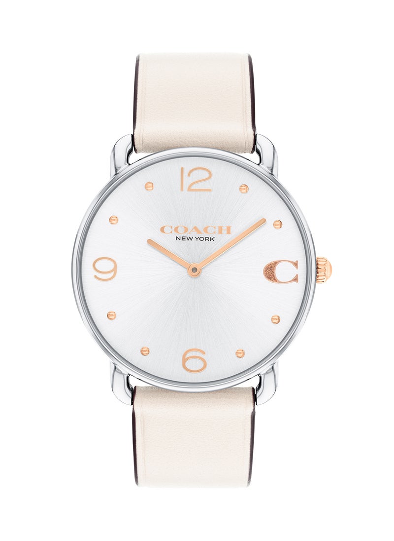 COACH - Women's Analog Round Shape Leather Wrist Watch 14504200 - 36 Mm - Image 1