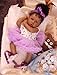 HOOMAI Lifelike Reborn Baby Dolls with Soft Body African American Realistic Girl Doll 228 Inch Best Birthday Gift Set - Image 3