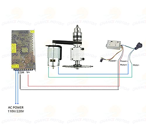 CHANCS 775 DIY Electric Table Saw Mini Circular Saw Cordless DC 24V 12000RPM PWM Speed Controller Output Voltage DC 9-60V - Image 2