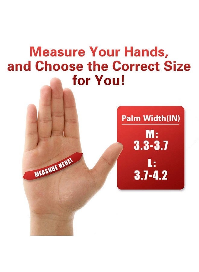 Beauenty 4 Pcs (M+L) Cut Resistant Gloves Level 5 Protection for Kitchen, Upgrade Safety Anti Cutting Gloves for Meat Cutting, Wood Carving, Mandolin Slicing and More - Image 3