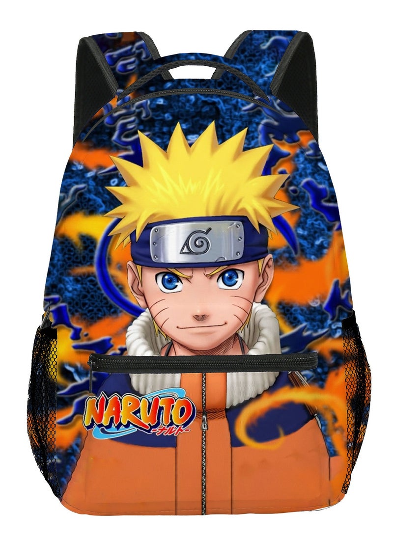 Naruto - 【 School Season 】Naruto Student Schoolbag Children's Anime Printed Backpack Teenagers Large Capacity Backpack 14 Inch Laptop Bag Leisure Bag Travel Bag - Image 1