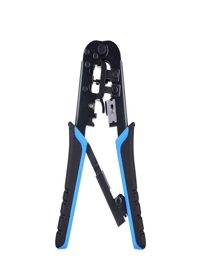 Cable Matters Modular RJ45 Crimp Tool (Ethernet Crimper) with Built-in Wire Cutter and Stripper - 10-Pack Cat6 RJ45 Connectors Included - Image 1