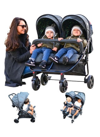 TWIN baby stroller side by side for suitable from birth to 15 kg each(BLACK) babys - pzsku/Z54E991DEFE1B633015B9Z/45/_/1732131768/746ca6f5-4db3-4ec3-b02e-0c7551245df8