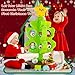 Surelect My First Christmas Tree for Toddlers Montessori Christmas Decoration Toy with Ornaments Mini Train Set Roly Poly Toys Finger Puppets Birthday Xmas Gifts for Little Kids Boys and Girls - Image 4