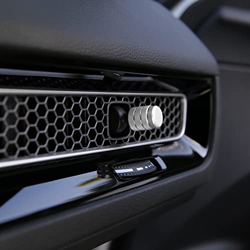 CKE 4pcs Compatible with Honda Civic CRV 2025 2024 2023 Accessories Car Center Console Cover Air Vent knob Caps Interior Decoration Cover Trims -Silver - Image 4