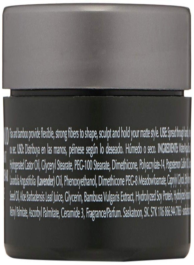 SURFACE Hair Men Styling Mud - Flax and Bamboo Provide Flexible Strong Fibers to Shape Sculpt and Hold Your Matte Style - 2.25 oz - Image 3