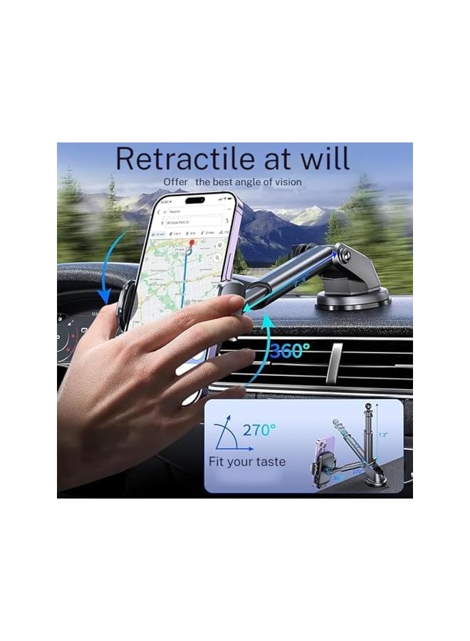 S-TOP 3 in 1 Auto Cell Phone Holder,Universal Windshield/Dashboard/Ventilation Holder, Auto Accessories For IPhone 15/14, Xiaomi, Motorola, Huawei - Image 3