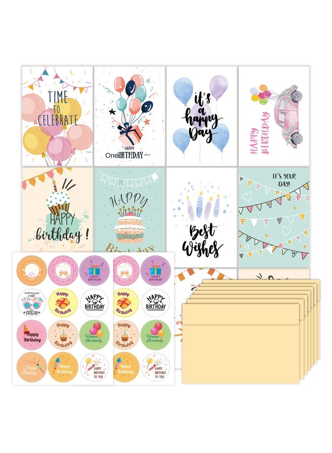 Bluejw Happy Birthday Card Birthday Card Combination Suit Ins Envelope Folding DIY Birthday Greeting Card - Image 2