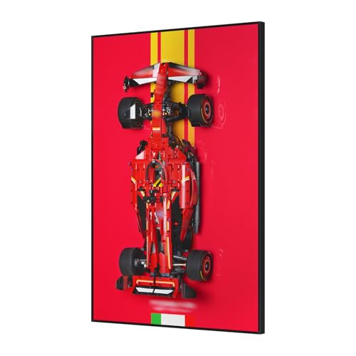 DALDED Wall Display Board for Lego Technic Ferrari 42207 Race Car Premium Collector Frame with Gradient Finish Showcase Your Build as Modern Wall Art Gift for Car Fans Builders Board Only - Image 1