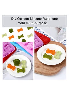 Y&D KASTWAVE Silicone Ice Molds Trays with Puppy Dog Paw and Bone Shape, Non stick Natural Food Grade Used for Jelly, Candy, Chocolate,Ice Cube, Can Bake Snack Biscuits  - Image 2