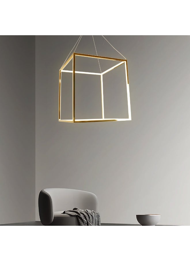 Hummer Modern golden chandelier, yellow lighting color, 95 watts, size 600 mm  - Image 2