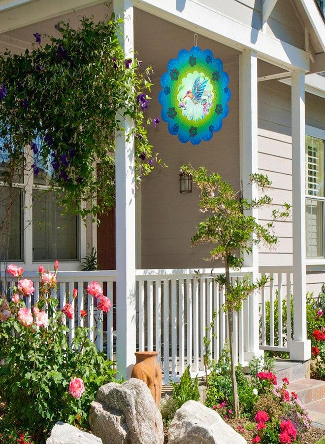 DKJOCKY Hummingbird Metal Wind Spinners - Hummingbird Gifts for Women Mom Grandma Wife, Hanging Animations Wind Spinner for Outdoor & Indoor Decorations, 12 inch for Ornament Gifts - Image 5