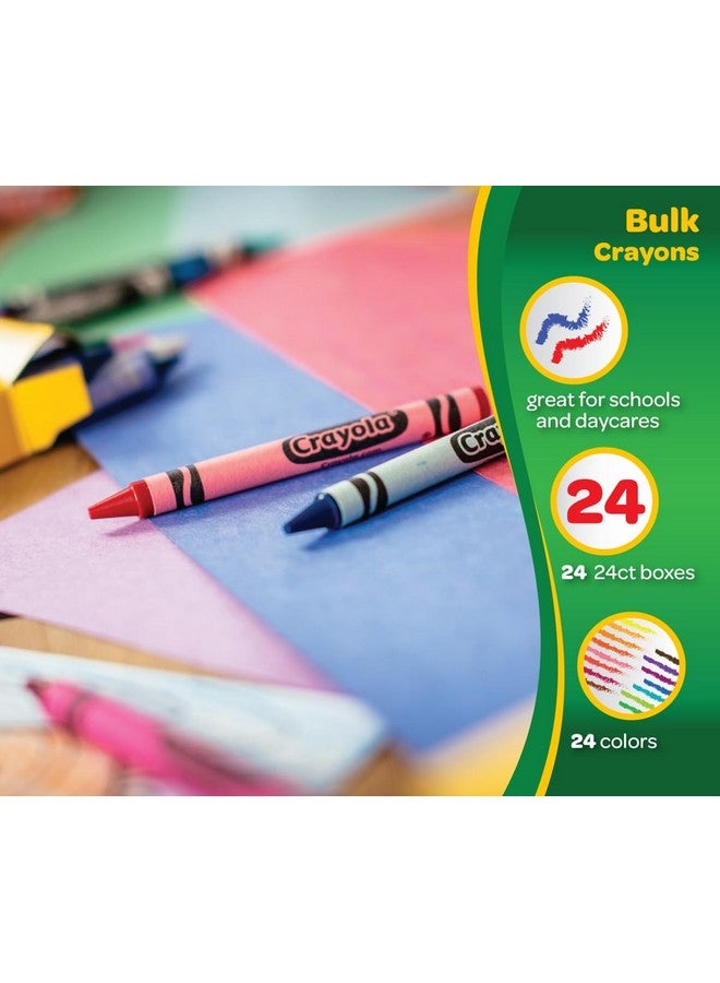 Crayola Crayons Bulk (24 Packs), Back to School Supplies for Preschool & Kindergarten, Bulk Crayons for Kids, Classroom Supplies - Image 4