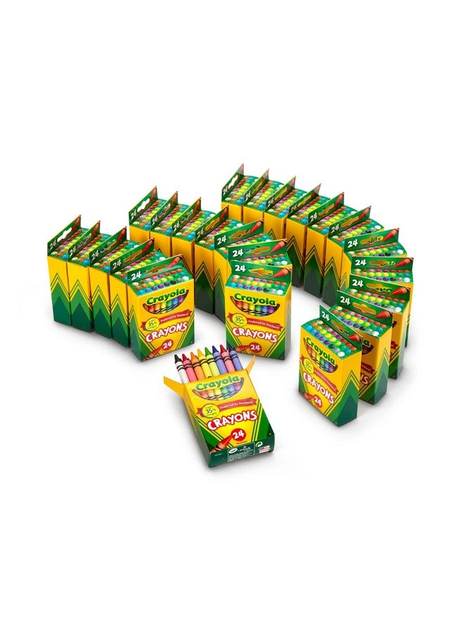 Crayola Crayons Bulk (24 Packs), Back to School Supplies for Preschool & Kindergarten, Bulk Crayons for Kids, Classroom Supplies - Image 1