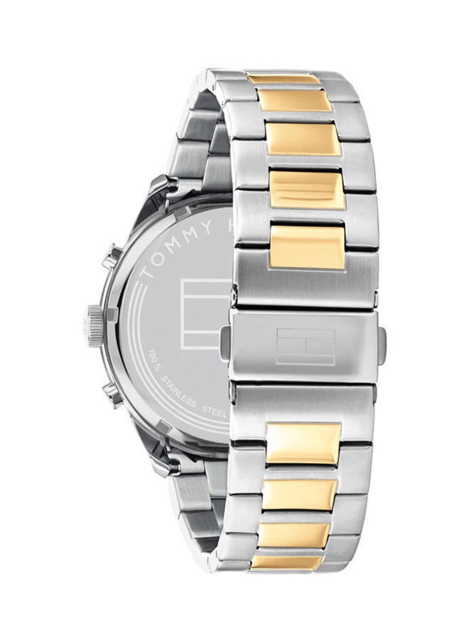 TOMMY HILFIGER Men Clasp Analog Round Stainless Steel Wrist Watch 1791944 - 44Mm  - Image 3